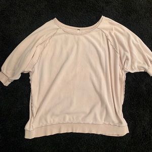 Free People Short Sleeve Sweatshirt